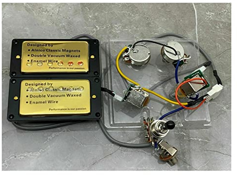 Klassischer Alnico-Humbucker Set Mit Push/Pull Golden Black Color Zubehör