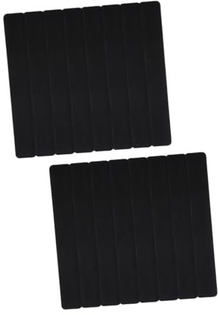 DIYEAH 16 Stk Nadelbrett Aus Filz Pinnwand Bar Wandfilzstreifen Bulletin-bar-streifen Notizpapier-pinnwände Kachel Schwarzes Brett Memoboard-streifen Filz-pinnwände Black Gefühlt