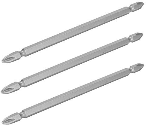Jeu de 10 Tournevis Cruciformes Longs à Tête Plate, 10 Pièces, 150 Mm S1/4, Foret Cruciforme, Tête de Vis, Foret Cruciforme à Double Tête, Embouts de Tournevis Longs pour