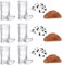 GZGRYTRC 12 Pcs Cowboy Shot Glasses Set, Transparent Cute Beer Cap Beer Glass Cowboy Party Decorations Cowboy Boot Shot Glasses Decorative Accessories Mini Cowboy Hat for Party Cowboy Gifts