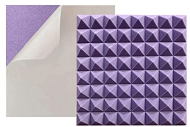 Panneaux en mousse acoustique, mousse insonorisante for mur, 10 pièces, kits de panneaux en mousse acoustique pyramidale 50 x 50 x 5 cm, mousse insonorisante autocollante for salle d'enregistrement, b