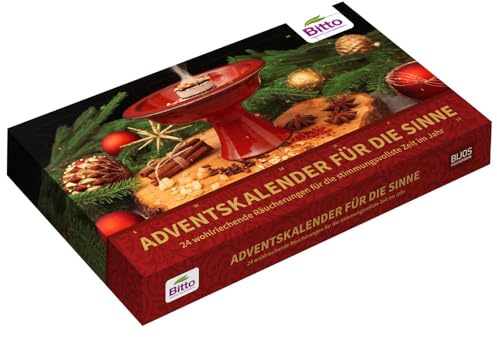 Bitto Adventskalender – 24 festliche Räucherwerke, nachhaltig & vielseitig, FSC Karton, Inlay als Anzuchtbeet