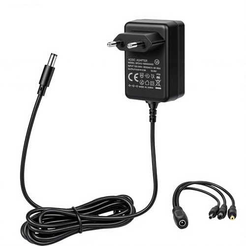 9V 2A Adaptateur Secteur Alimentation Chargeur pour Boss PSA-230S PSA-120 | PSA-120P PSA-120S RC-30 DS-1 Pédale d'Effets Prise AC DC Plug Power Supply Transformateur Charger 18W