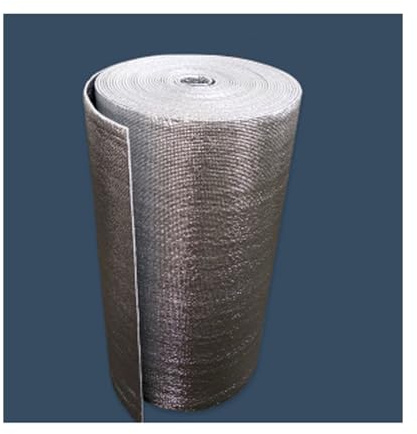 HUFIREHU Aluminisé A Bulles Double Face Reflecteur De Chaleur Pour Radiateur Isolant Thermique Double RéFléChissant Rouleau De Panneaux D'Isolation Aluminisé à Bulles(500cm/196.9in,2cm/0.79in)