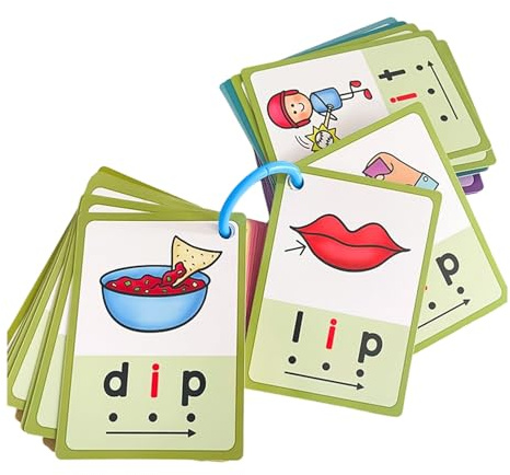 Niños CVC Tarjetas De Aprendizaje Palabras Juego Tarjetas Didácticas Fonética Juguete Educativo Para Lectura En Inglés Habilidades Escritura Ayuda Para La Enseñanza Idiomas