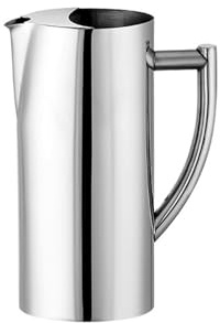 Bicchiere d'acqua con bacchette in acciaio inox con manico a D per versare con manico a D