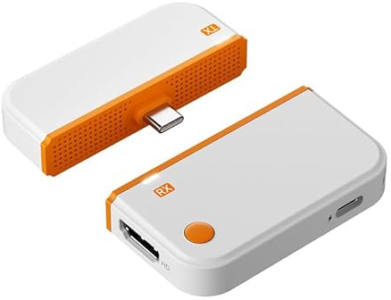 Tosuny Transmisor y Receptor HDMI Inalámbrico USB C, Entrada de Decodificación UHD 4K, Salida 1080P 60Hz, 50M, Adaptador de Pantalla Inalámbrico para Transmisión de Video y Audio Al