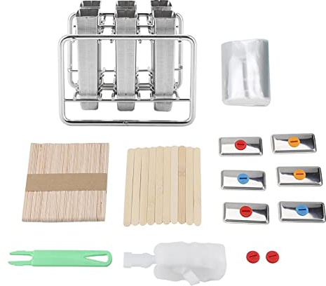 NOENNULL Moules à Glaces en Acier Inoxydable, Machine à Glaces en Métal, Moules pour Enfants et Adultes, Moule à Crème Glacée, à en Acier pour la Cuisine à Domicile, à à Faire Soi-même (Tête ronde