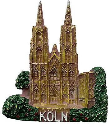 MUYU Magnet Köln Kathedrale Deutschland 3D Kühlschrankmagnet Tourist Souvenir Geschenk & Sammlung Home & Küche Deko Magnetaufkleber Köln Dom Deutschland Kühlschrankmagnet