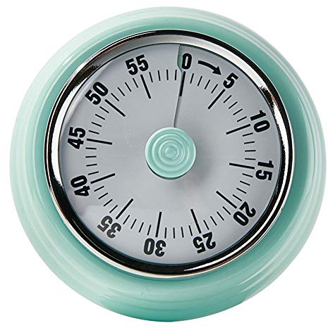 Küchenwecker Retro, Mechanischer Digitaler Küchentimer, magnetisch am Kühlschrank zu befestigen,Analog Kurzzeitwecker für Küche, Kochen, Backen, Sport, Büro (Green)