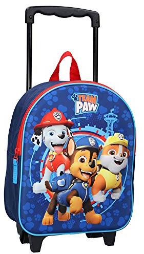 Vadobag Sac à roulettes Paw Patrol Pawsitive - Trolley Pat Patrouille 32 cm, Bleu, Taille Unique