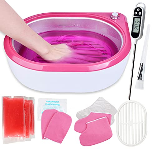 2.7L Paraffin Wax Machine Moisturizing Paraffin Bath Hand Therapy Warmer Kit for Smooth and Soft Hands Feet Skin Salon Spa Paraffin Equipment Rapid Heating Easy to Use