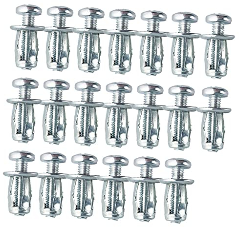 F Fityle 20Pcs Jack Nuts für Metall Hohlbefestigungen Dübel Kurze Lange Auto Werkzeug Mutter Thins Trockenbau M5 M6 Schraube Blütenblatt Mutter Dehnschraube - M6x25