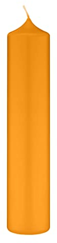 Altarkerzen (10% BW Anteil) (Bienenwachs Kerzen Honig Natur 250 x Ø 60 mm, 4 Stück, Kerzen mit Dornbohrung in RAL Kerzengüte Qualität