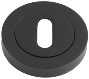ONYX Design Rosace de serrure noir mat pour portes intérieures pour plus de sécurité et de protection contre les dommages causés par les clés