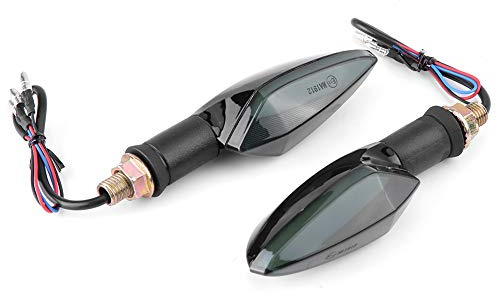 Psytfei 2 Pezzi LED Indicatore Di Direzione per Moto,12V LED Indicatori Segnale Luce Impermeabile Universale per Moto Scooter