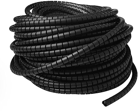 ACT Kabelschlauch ⌀15mm, Spiralschlauch Länge 50 Meter, Kabelmanagement für Büro, Flexibel Kabel Organizer Computer und Arbeitsplatz – CT4050