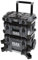 Flex Transportkofferset STACK PACK Standard (aus Schlagfestem Kunststoff, mit Schnellverbindungsverschlüsse, Werkzeugkoffer) 531461