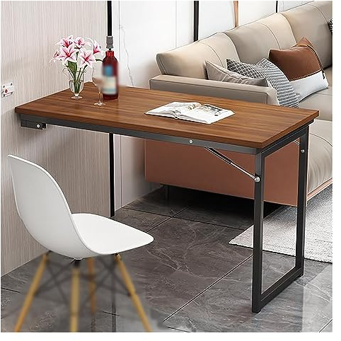 CHEMYO Wandklapptisch, Computertisch, Wandklapptisch, Wandklapptisch, Balkon, wetterfest, Wandklapptisch, platzsparender Wandklapptisch für Küche, Arbeitszimmer (Farbe: D