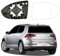 Spiegelglas Golf 7 Rechts Beheizbar, Original Mit Trägerplatte, Asphärisch Passend für Golf Spiegelglas