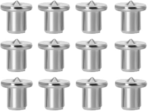 12 Stück Dübelspitzen Dübel Zentrierspitze Dübelmarkierer Dübelloch Dübelfix Durchmesser Round Holzarbeiten Bohrwerkzeuge Edelstahl Dübelsetzer für Holzarbeiten Bohrwerkzeuge (Size : 12mm)