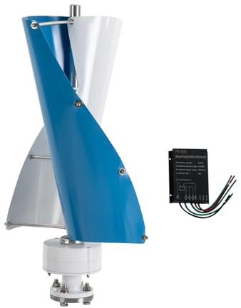 Vertikale Windgenerator, 100W Windkraftanlagen mit Steuergerät, Windkraftanlage Generator für Haus, Geschäft und industrielle Energieversorgung, Leise
