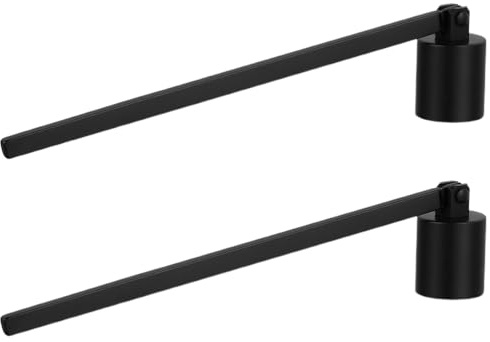 Cabilock Vintage Candle Snuffer Set with Long Handle Candle Extinguisher Cover 2 Pieces for Home Decor Aromatherapy and Safe Flame Extinguishing