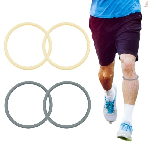 Mrltau 4 fasce per tendine rotula, in silicone, per rotula, per ginocchia, per basket, calcio, hiking running