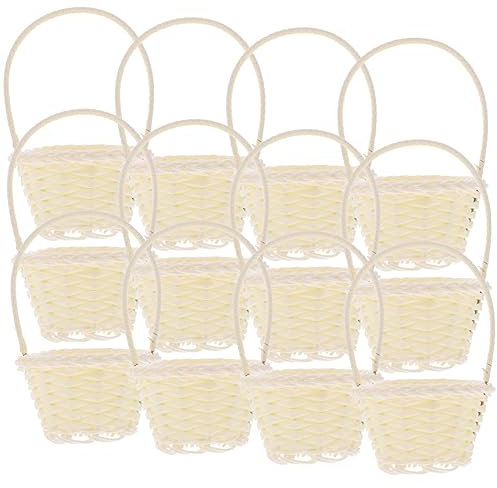 Cabilock 12pezzi Cesta Picnic Intrecciata Per Cesta Per e Snack Manici Per e Attività All