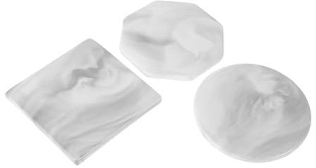 jojofuny 3pcs Ceramic - Wax Seal Backing Plate Multi-Functional Marble Pattern Wax Seal Pad for Removal for Wedding Invitations and Crafts