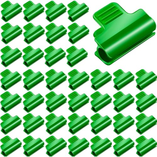 Garden Netting Clips, Greenhouse Clips for Plant Support, 50Pcs Garden Hoops for Netting, 11mm Plastic PP Netting Clips, Ideal for Extending Growing Season in Greenhouses and Gardens