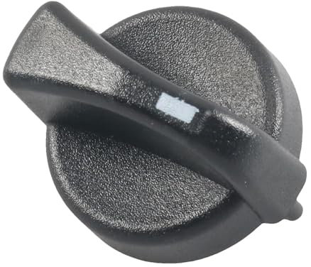 F Fityle Manopola di controllo del riscaldamento, parte di ricambio, manopola dell'interruttore della ventola del ventilatore professionale, cessori, Nero