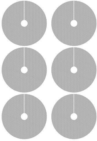 Cubremacetas - Rejillas Protectoras para Macetas Cortables | 6 Piezas Cubre Macetas Antidesgarro para Interior, Exterior, Invernadero y Jardín