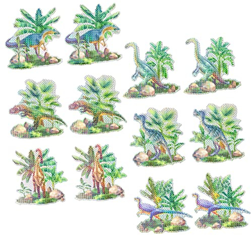 VINTORKY 6 Pares Calcomanías Magnéticas para Ventanas Pegatinas Anticolisión de Cartoon para Protección de Aves Adherencia Fuerte y Duradera Decorativas y Prácticas para Puertas y Ventanas