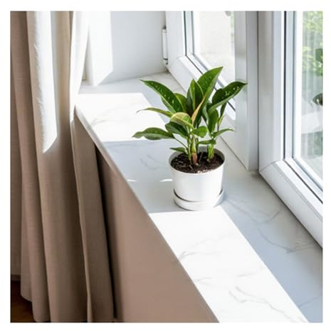 LXBAMKEA Protezione per Davanzali, Impermeabile PVC Davanzali Pannello di Copertura, Copertura per Davanzali, Tagliabile Finestre Lastra di Ricambio per Bagno Cucina Balcone