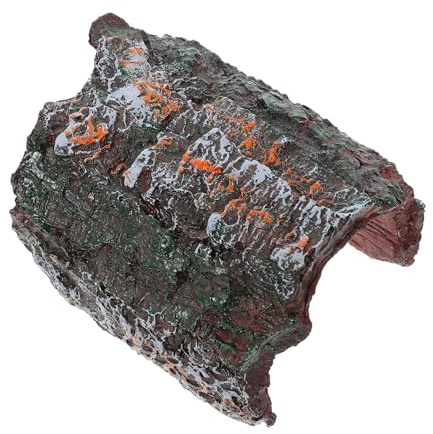 Gatuida Cachette pour Reptiles Résine Maison Escalade Et Cachette Sécurisée pour Lézards Et Petits Animaux De Terrarium Décoration Et Écologique