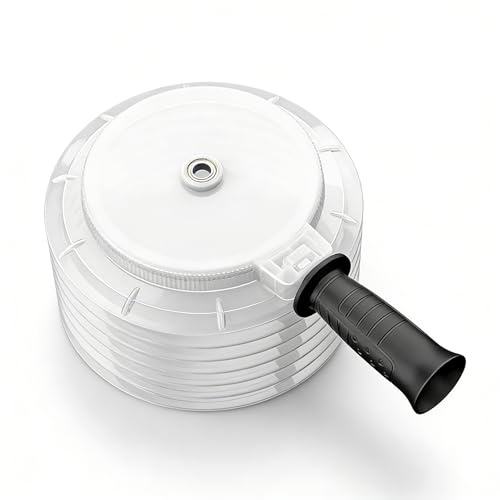 Uadme Drill Dust Bowl 160mm with Handle, Hole Saw Dust Collector Universal Transparent for Recessed Light Installation