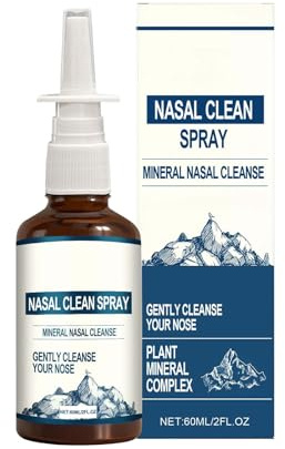 Spray Nasale,Delicato per Pulizia Profonda,Spray Nasale Delicato per Pulizia Profonda,60ml - Formula Naturale per Naso Sensibile