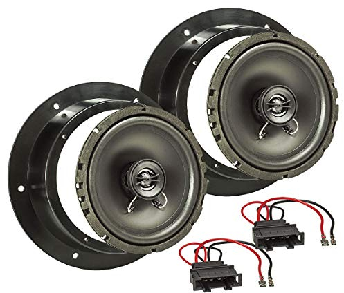 tomzz Audio 4057-004 Kit de instalación de Altavoces Compatible con el VW Golf 5 V Passat 3G Touran Caddy Puerta Delantera 165mm Sistema coaxial TA16.5-Pro