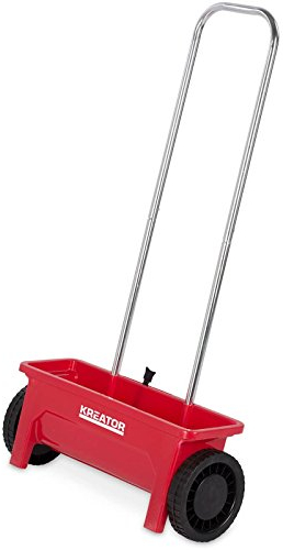 Kreator Streuwagen Düngerstreuer Sandstreuer 12 Liter Salzstreuer Saatgutstreuer