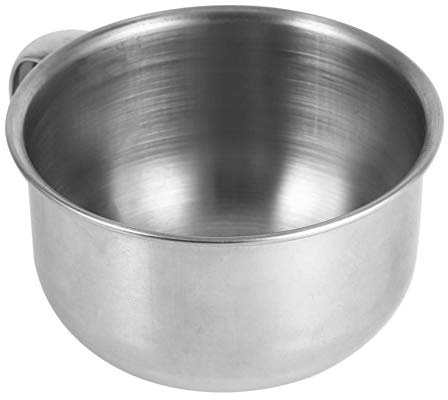 Bol de savon, Bol de rasage, bol de rasage en acier inoxydable Tasse de rasage Outil de nettoyage de mousse pour crème à raser, savon ou pinceau