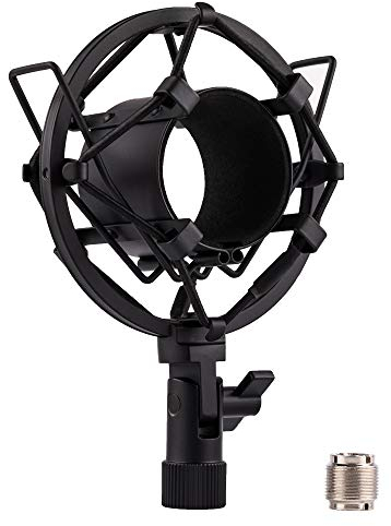 LYRCRO Universal-Mikrofonspinne für Kondensatormikrofone mit 44 mm-49 mm Durchmesser