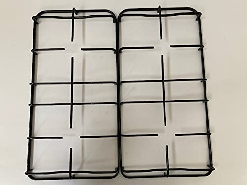 COMPATIBILI CON Lofra - Kit 2 griglie in ferro smaltato nero lucido 505 x 258 mm. altezza 43 mm. per cucina a gas 4 fuochi a gas - P3260/KIT