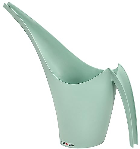 KOTARBAU® Annaffiatoio 1,5 litri verde plastica Ovale per Annaffiare i Fiori Annaffiatoio giardino innaffiatoio annafiatoio piante inaffiatoio