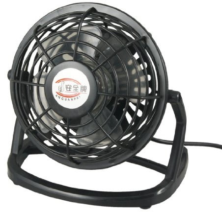 Ruilogod DC 5V Black Metal Computer PC USB enchufe Cargador Mini Escritorio Ventilador de refrigeración