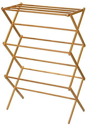 Tendedero Lavandería Plegable Estante de secado de piso cubierta de toalla de secado en interiores y exteriores Rack de almacenamiento de soporte plegable adecuado for balcón sala de lavandería Tended