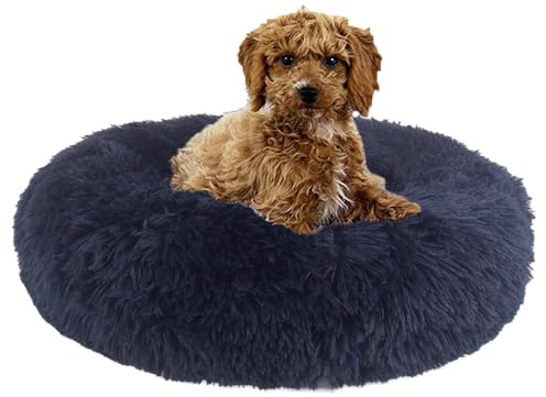 SLPRO Hundebett für kleine Hunde - Flauschiges und Waschbares Hundekissen - das Beste rundum Wohlgefühl für Vierbeiner - Hundekorb rund perfekt für Hunde wie Chihuahua und Yorkshire bis 4kg Ø 50cm