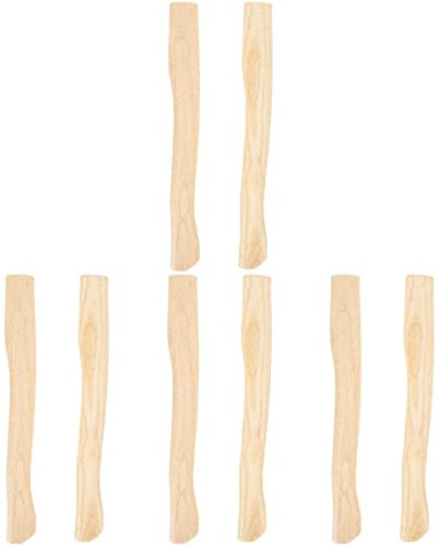 DOITOOL 8 pcs Ax handle Replacement Handle Hickory Handle Replacement Single Bit Handle Accessory hammer mini Wooden Handle Replacement camping ax wooden handle