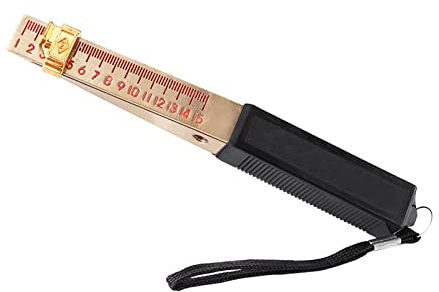 Calibro per Porta Tagliafuoco L25 204Y Spessimetro a Cuneo a Forma di Nonio Calibri per la Casa Strumento di Misurazione della planarità di Ispezione Ingegneristica (0,5 mm) (Precisione 0,2 mm)
