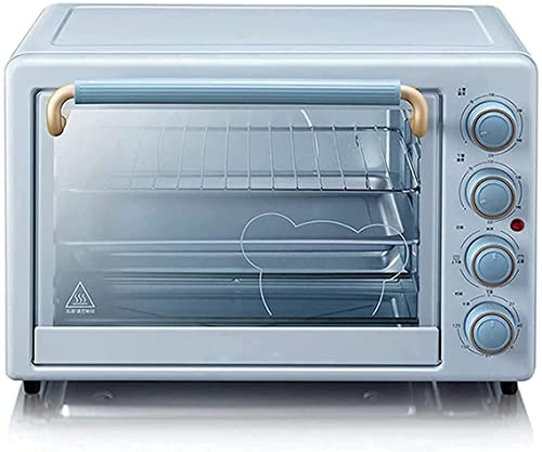 CAZARU Horno eléctrico de sobremesa Mini Horno 35L, Parrilla con múltiples Funciones de cocción, Control de Temperatura Ajustable, Temporizador de 120 Minutos, 1600W, para Fiestas Familiares
